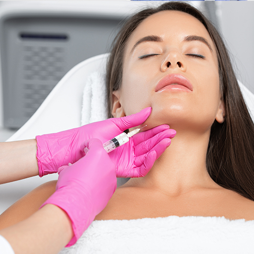 jawline and chin fillers treatment